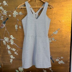 ALO Airbrush Real Dress , tennis dress in heather grey. Size M